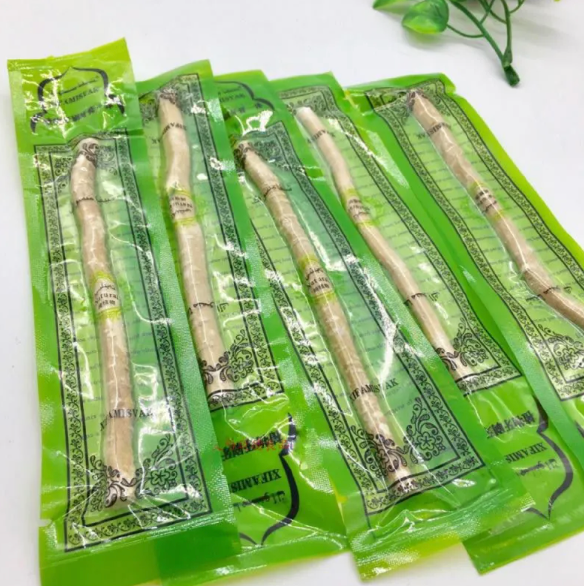 Miswak tooth cleaning system