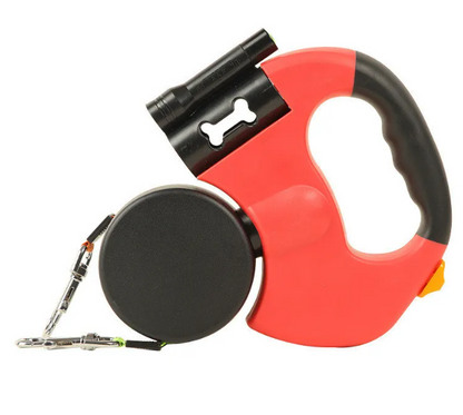 Auto double dog leash