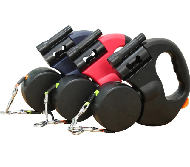 Auto double dog leash