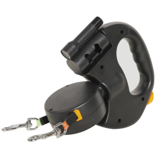 Auto double dog leash